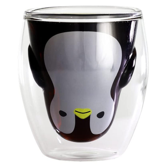 Ceramic Indigo Heat Resistant Double Tumbler Penguin Size: Approximately φ8 H10.2 13610