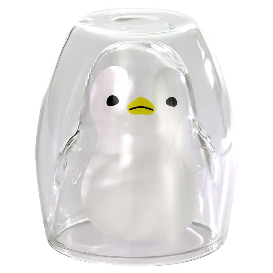 Ceramic Indigo Heat Resistant Double Tumbler Penguin Size: Approximately φ8 H10.2 13610