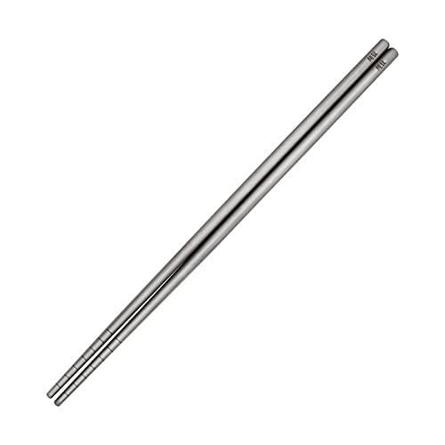 Carimee Titanium pure titanium square chopsticks, anti-slip, unpainted, hollow structure