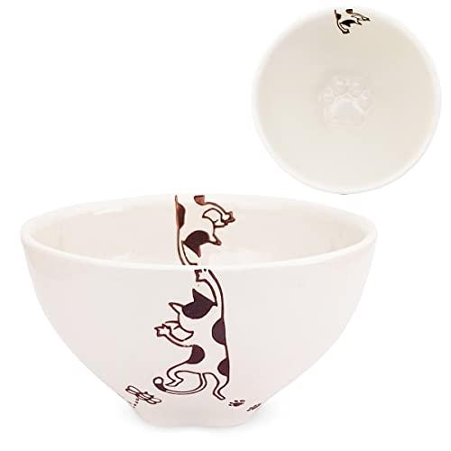 J-Kitchens Kobo Sho ~ Paw Bowl Mike Ko Cat Hasami Ware Made In Japan / 180542