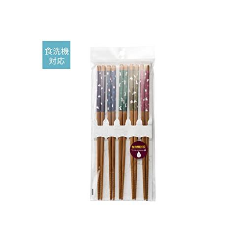 Asahi Koyo Chopsticks Dishwasher Safe 23cm Plum Rabbit Brown Natural Wood Made in Japan KY-56 5 servings