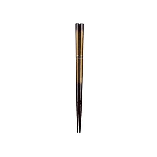 Asahi Koyo Chopsticks Dishwasher Safe Antibacterial 21cm Octagonal Shamisen Tenka Natural Wood Made in Japan W-1113 1 Serve Gold