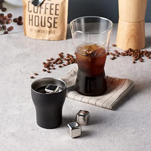 Dolce Duo Pair Tumbler [In Wooden Box] Rock Cup Beer Cup Beer Glass Thermal Insulation Stainless Steel Double Structure BA-1633