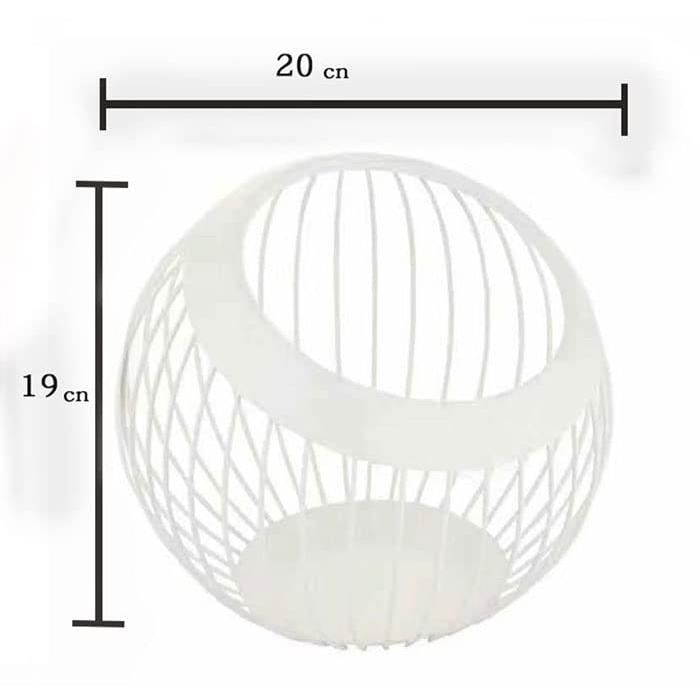 Gentillesse Fruit Basket Basket Fruit Basket Scandinavian Interior Storage Basket (White)