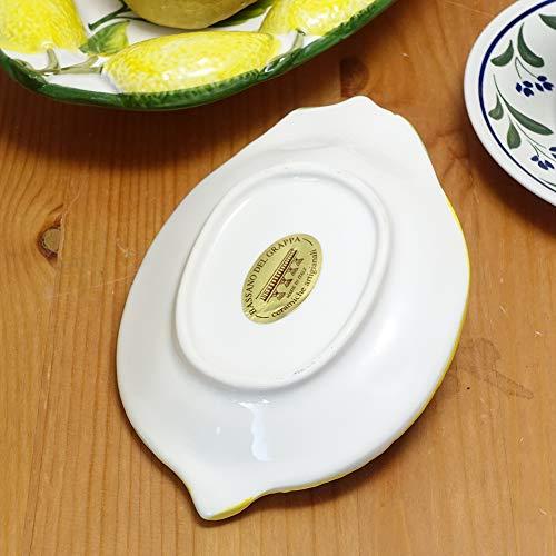 Italian Ceramic Lemon Motif Tray Appetizer Plate With Toothpick Bre-204Le