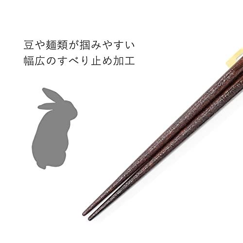 Harimaya Chopsticks Dishwasher Safe Gold Crest Full Moon Rabbit Women's Set Chopsticks Brand Luxury Paulownia Box 1033-3