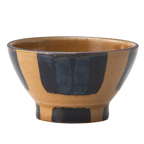 Nishikai Pottery Hasami Ware Rice Bowl Rice Bowl M Size Diameter Approx. 11.5Cm Mode Amber 24388