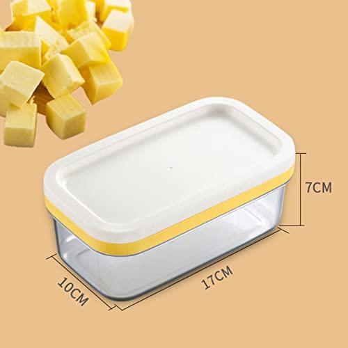 Butter Case Butter Cutter Storage Clear Stainless Steel Cutter Type Butter Cutting Case Storage Container Butter Container