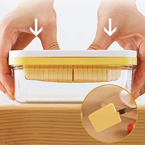 Butter Case Butter Cutter Storage Clear Stainless Steel Cutter Type Butter Cutting Case Storage Container Butter Container