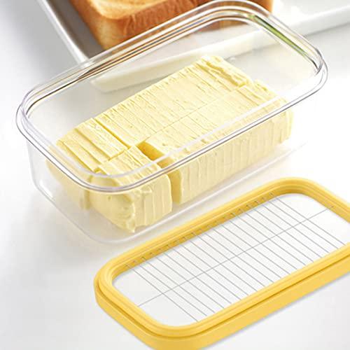 Butter Case Butter Cutter Storage Clear Stainless Steel Cutter Type Butter Cutting Case Storage Container Butter Container