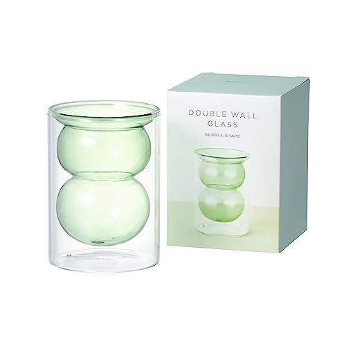 Francfranc Bubble Double Wall Glass Green