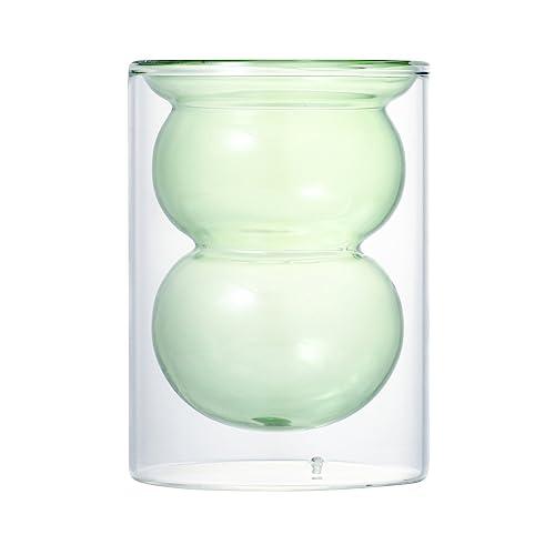 Francfranc Bubble Double Wall Glass Green