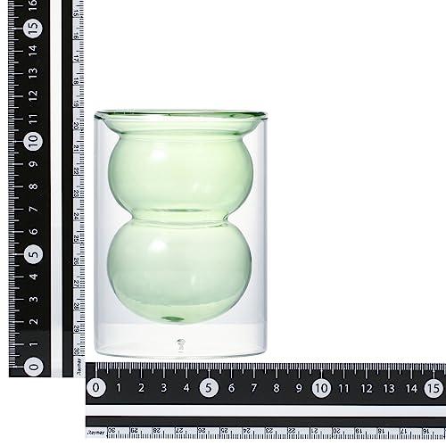 Francfranc Bubble Double Wall Glass Green