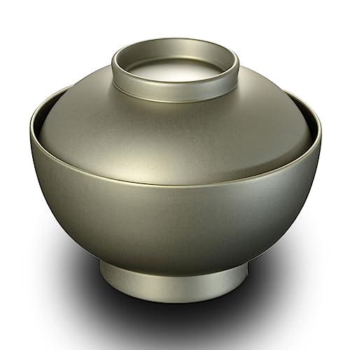 4.6 Inch Zoni Bowl With Lid, Silver, Modern, Lacquerware, Warm, Made In Japan, Domestically Made