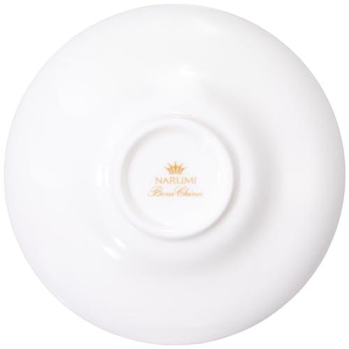 NARUMI Tea Cup Saucer Waltz 11cm White Stylish Cute Simple Chappei Saucer Microwave Warming Dishwasher Safe 5