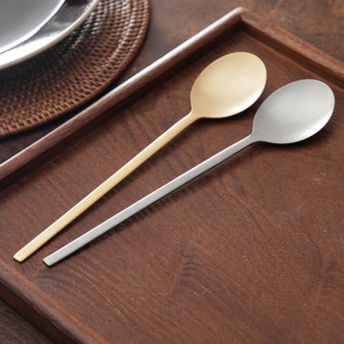 Sukkara Tsubamesanjo Bibimbap Spoon Kyoto Sajikame Original Korean Tableware (Vintage Silver)